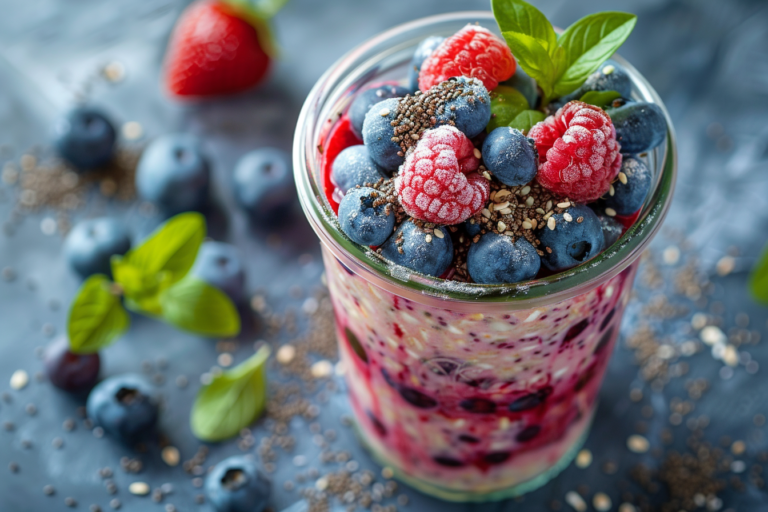 Blueberry Overnight Oats – Healthy, Creamy & Ready in Minutes