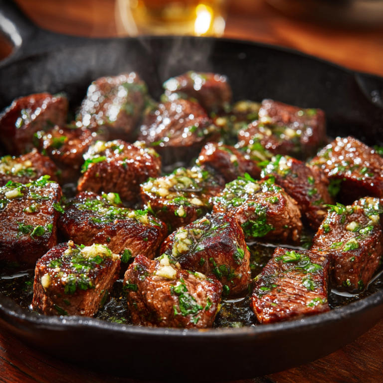 Garlic Butter Steak Bites – Quick, Juicy & Flavor-Packed Dinner