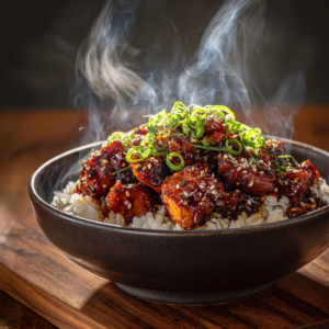 Read more about the article Honey BBQ Chicken Rice – Sweet & Smoky Weeknight Dinner