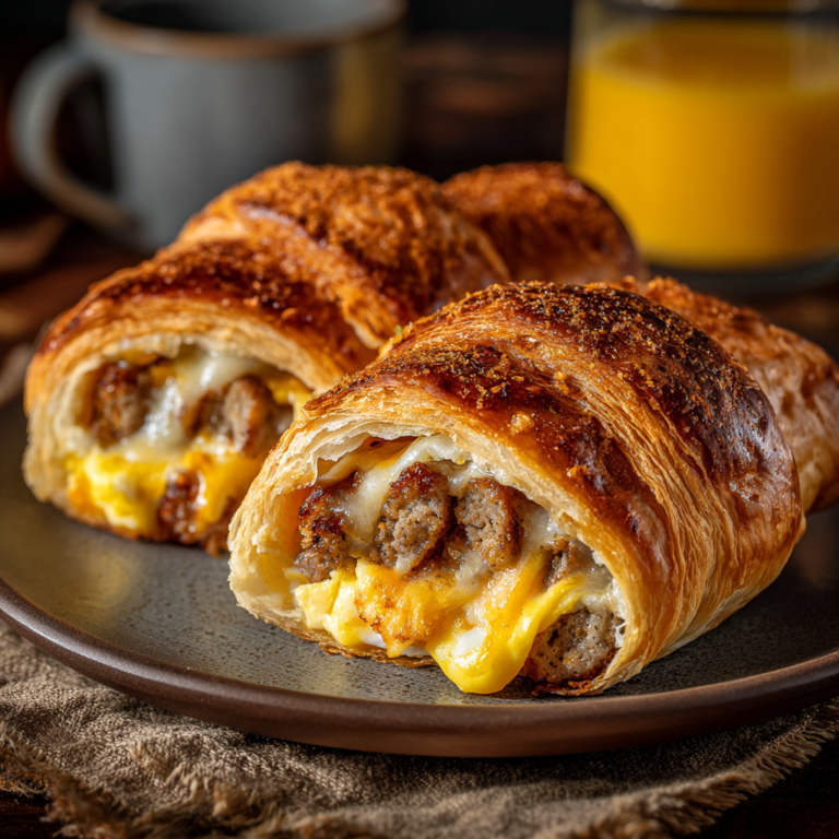 Sausage Egg Breakfast Roll-Ups – Easy, Cheesy & So Satisfying