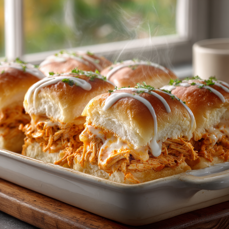 Buffalo Chicken Sliders – Spicy, Cheesy & Perfect for Game Day