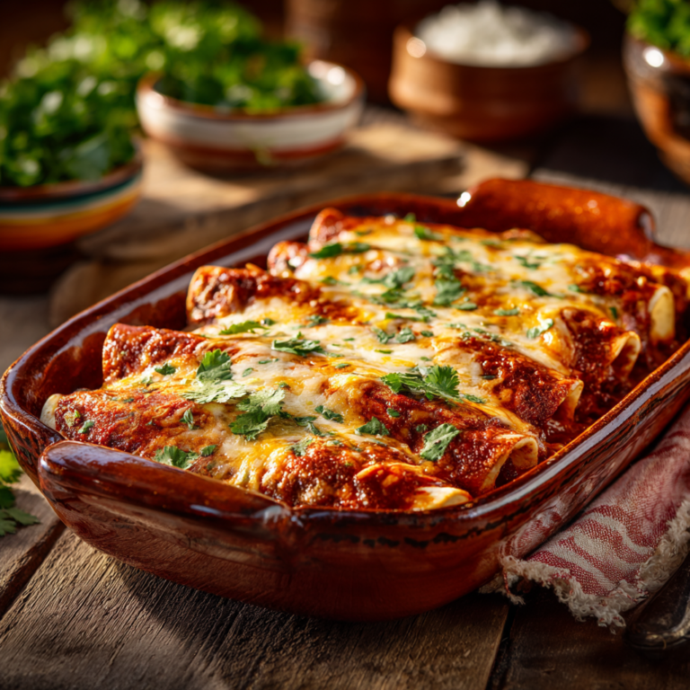 Easy Ground Beef Enchiladas – Cheesy, Flavorful Weeknight Dinner