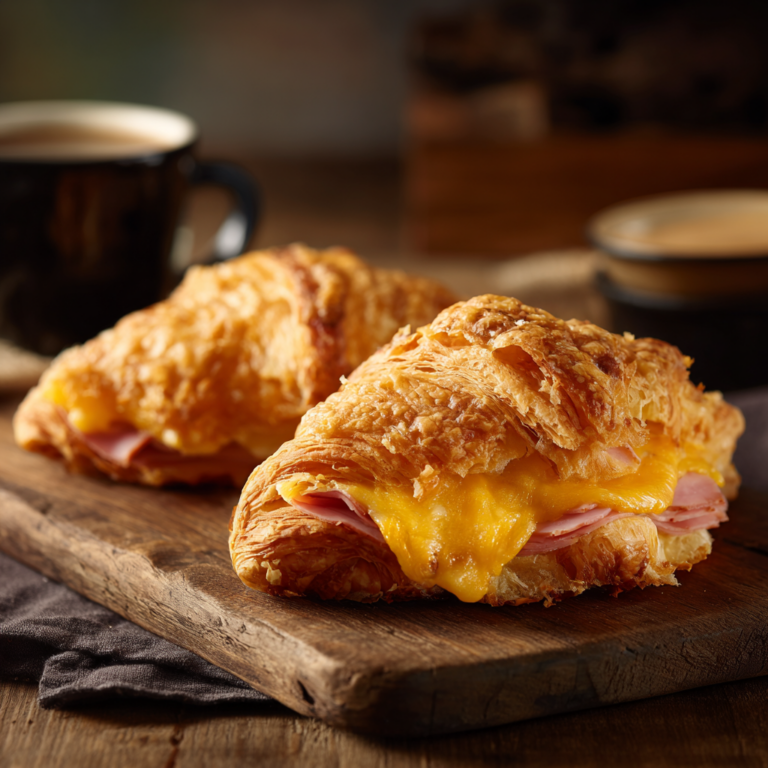 Baked Ham and Cheese Croissants – Easy Flaky Brunch Recipe