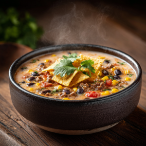 Read more about the article Creamy Taco Soup Recipe – Easy, Cozy Tex-Mex Comfort Food
