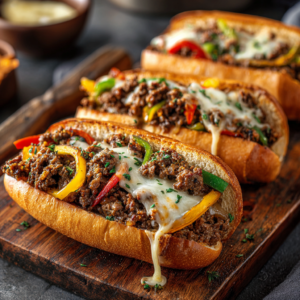 Read more about the article Ground Beef Philly Cheesesteaks – Easy, Cheesy Weeknight Recipe