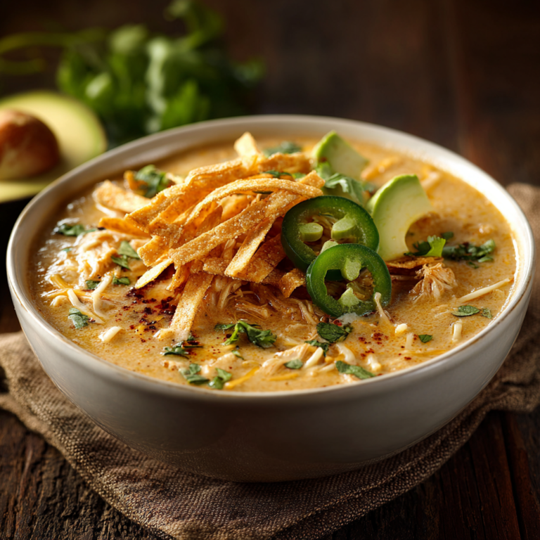 Creamy Chicken Tortilla Soup – Easy, Cozy & Full of Flavor