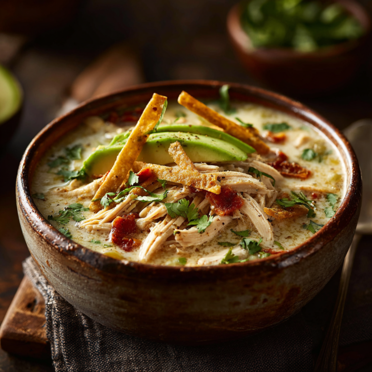 Creamy Chicken Tortilla Soup – Cozy, Flavorful & Easy