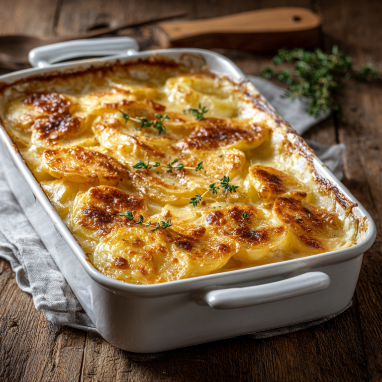 Creamy Scalloped Potatoes – Rich, Velvety & Perfect for Holidays