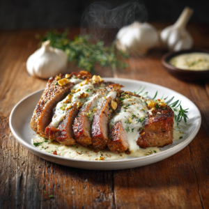 Read more about the article Garlic Butter Steak with Parmesan Cream Sauce – Easy Steak Dinner