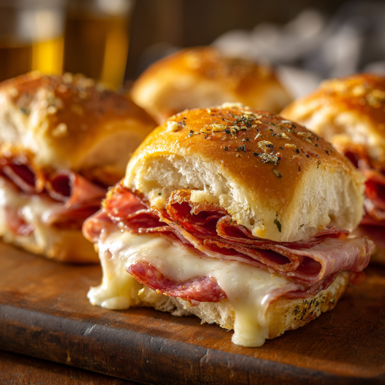 Hot Italian Sub Sliders – Easy, Cheesy & Crowd-Pleasing Recipe