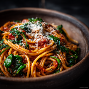 Read more about the article One-Pot Spinach Tomato Pasta – Easy, Healthy & Comforting