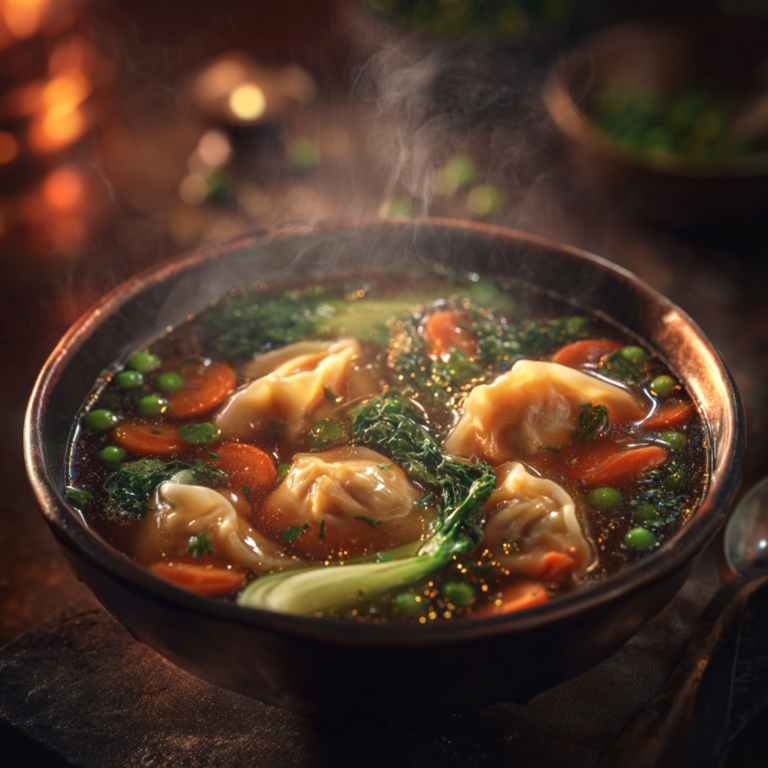 Comforting Potsticker Soup – Warm, Flavorful & Ready in Minutes