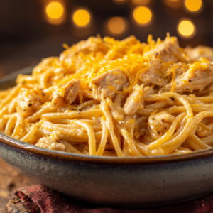 Read more about the article Crockpot Cheesy Chicken Spaghetti – Creamy, Easy & Comforting