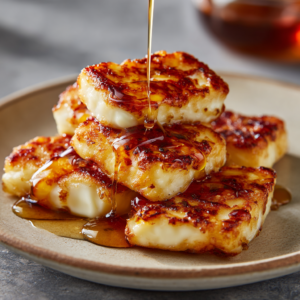 Read more about the article Crispy Air-Fried Halloumi with Honey Drizzle (Easy Sweet & Savory Recipe)