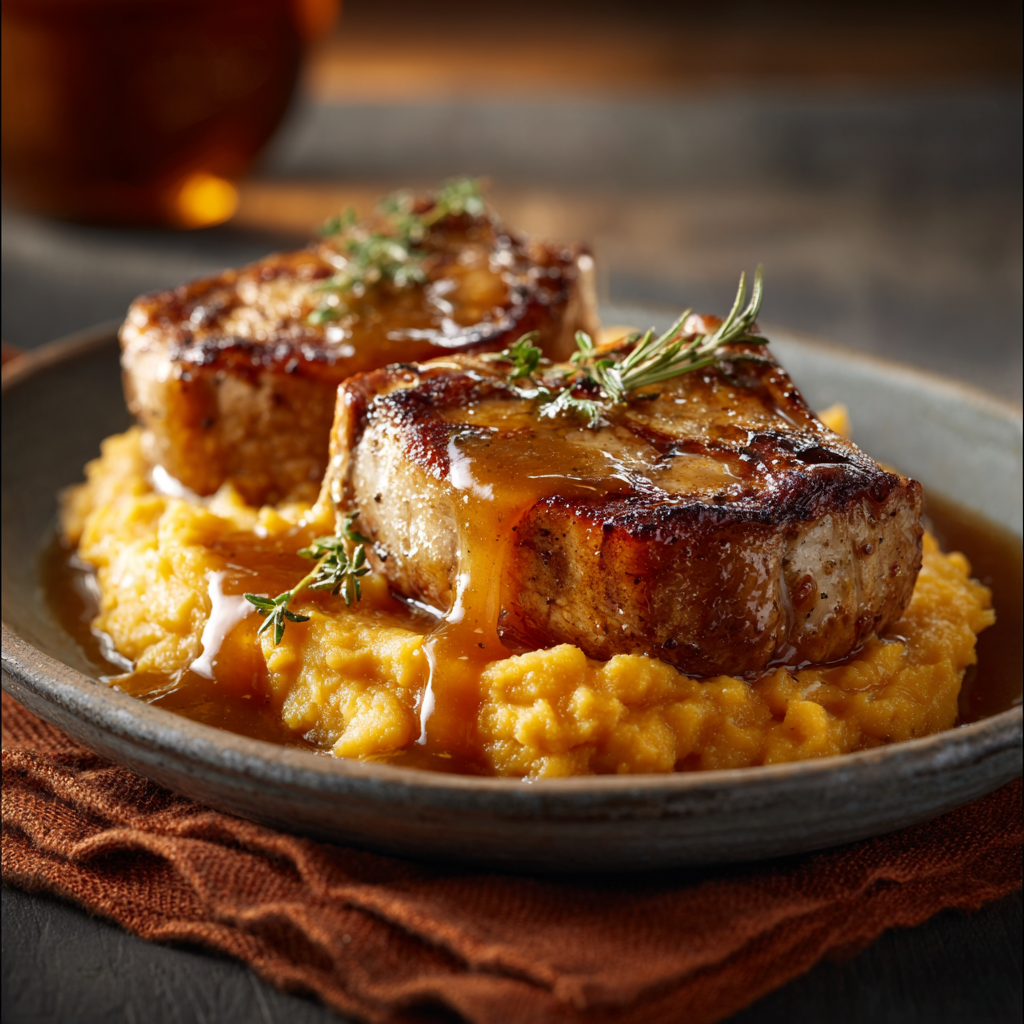 You are currently viewing Apple Cider Pork with Mashed Sweet Potatoes – Cozy Fall Dinner Recipe