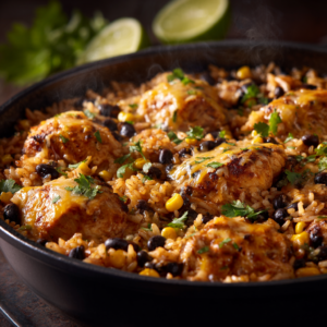 Read more about the article One-Pot Cheesy Southwest Chicken Rice – Easy Weeknight Dinner
