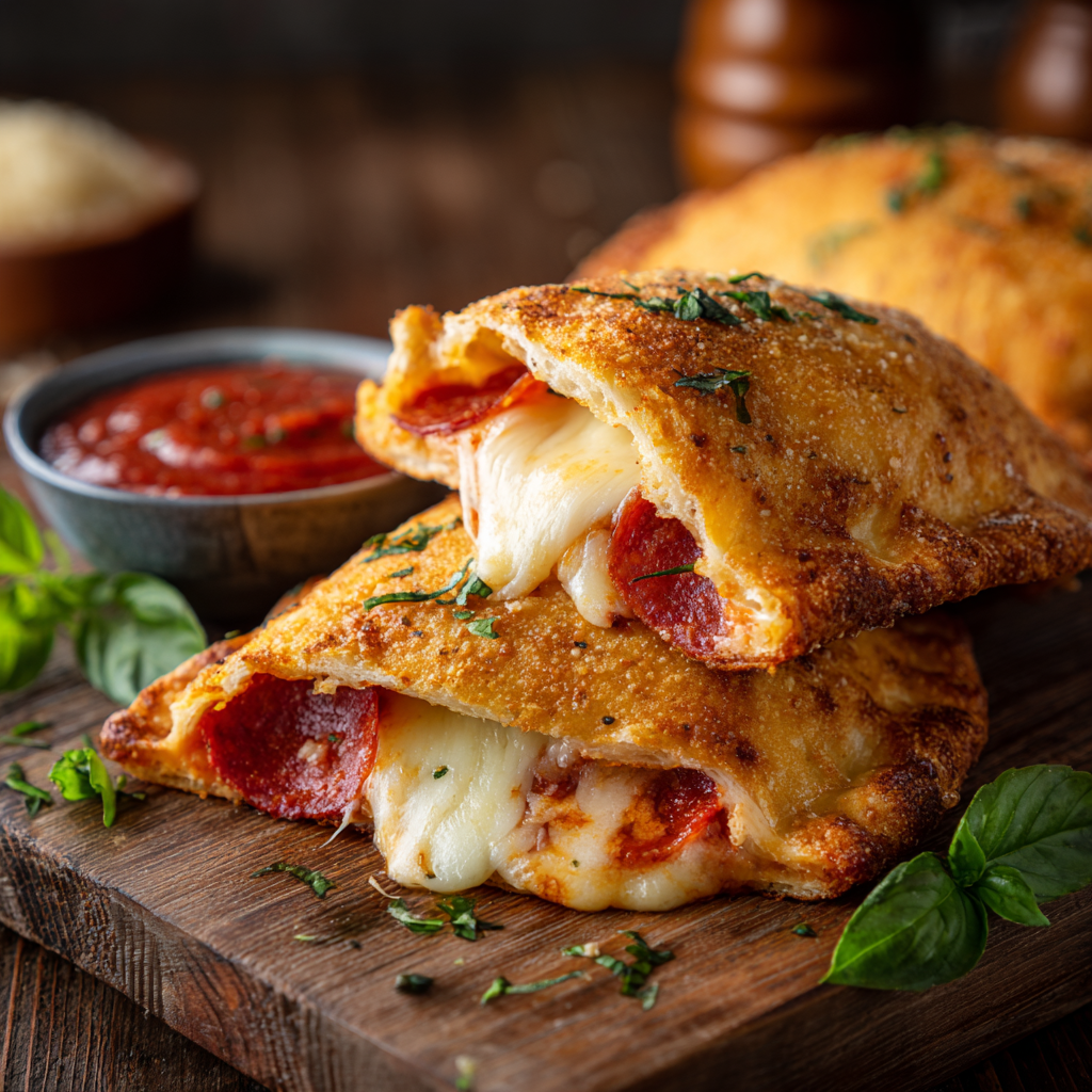 You are currently viewing Easy Air Fryer Calzones Recipe (Crispy, Cheesy & Ready in Minutes)