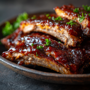 Read more about the article Easy Air Fryer BBQ Ribs – Fall-Off-The-Bone & Sticky