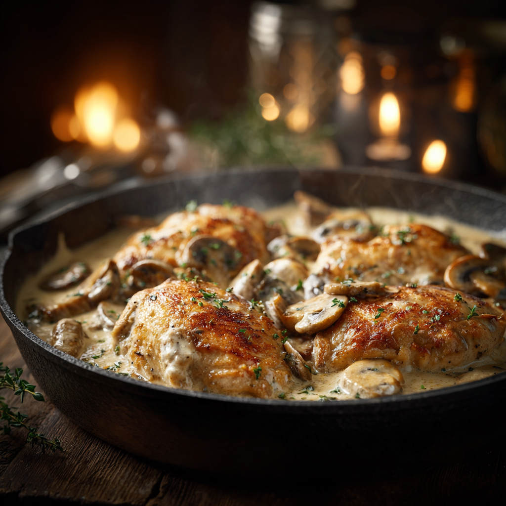 You are currently viewing Creamy Mushroom Chicken – Easy One-Pan Comfort Dinner