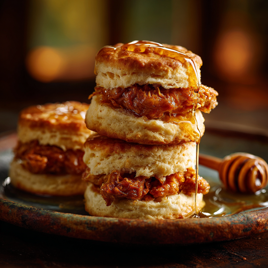 You are currently viewing Hot Honey Chicken Biscuits Recipe – Sweet and Spicy Southern Comfort Food